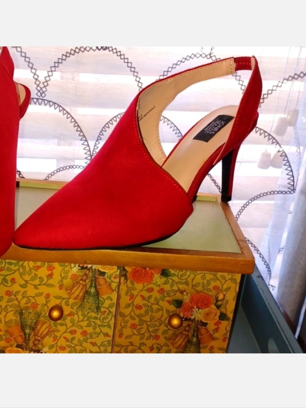 Jones NY Red Chloe Heels